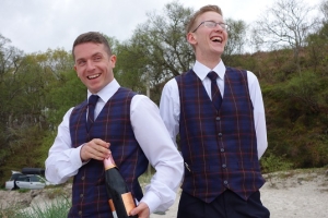 Blog Royal Scotsman Champagner-Emfpang Champagnerempfang