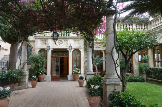 Blog Sizilien Eingang Grand Hotel Timeo