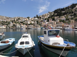 Griechenland Hafen Symi