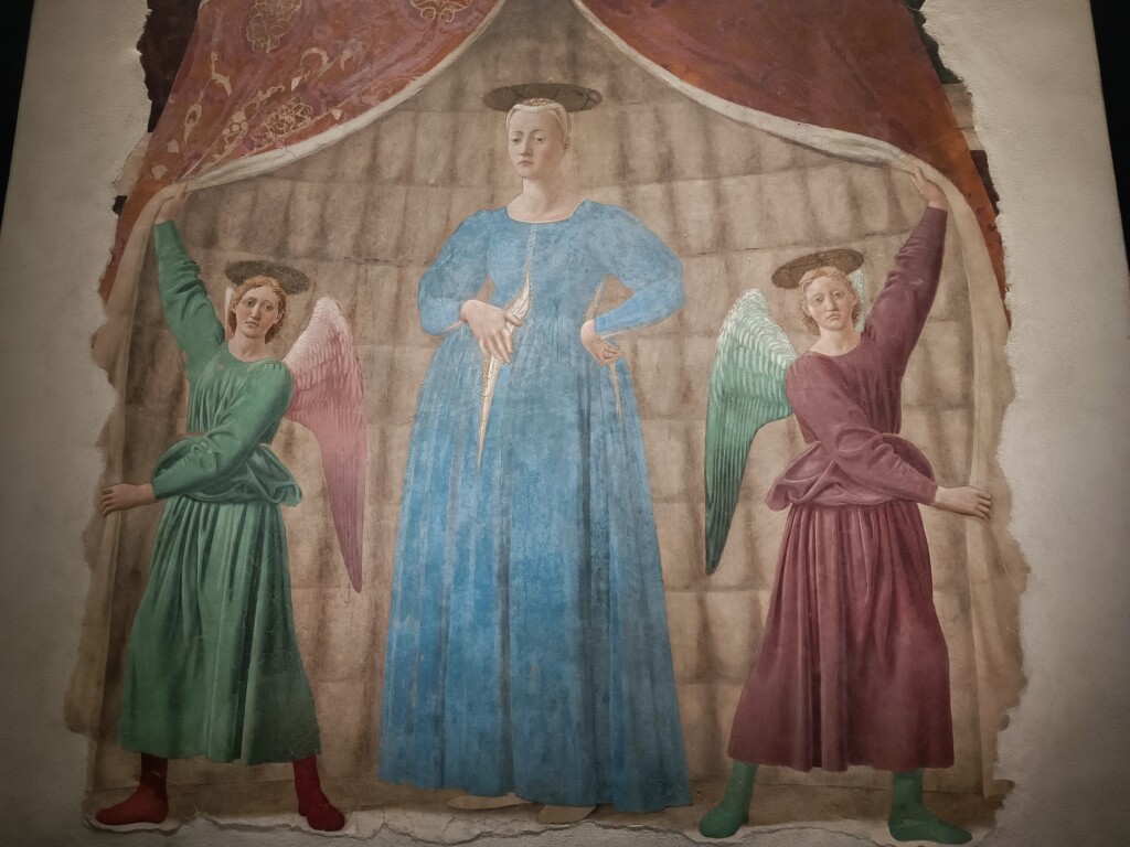 © VLife Blog vlife.blog – Das Fresko der Madonna del Parto von Piero della Francesca in Monterchi.
