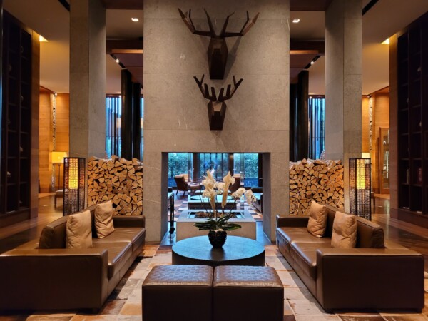 © VLife Blog vlife.blog Nur einer der zahlreichen Kamine im The Chedi Andermatt. Bahamas Martini