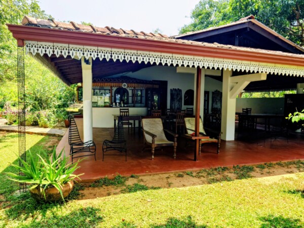 © VLife Blog vlife.blog Sri Lanka Der Empfangsbereich für die Behandlungen im Thaulle Ayurveda Resort.